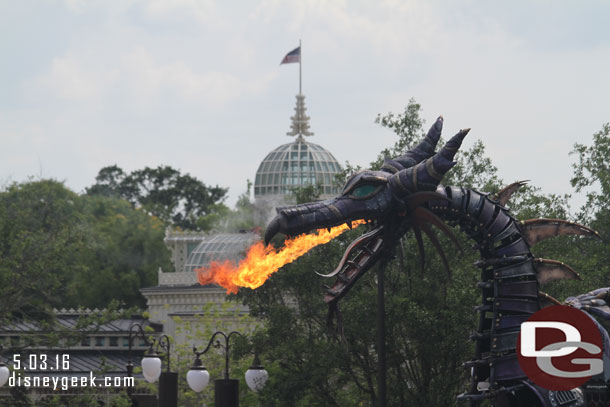 Maleficent breathing fire