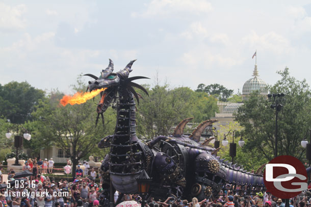 This gives a great idea of scale of the dragon. Notice the crowd.