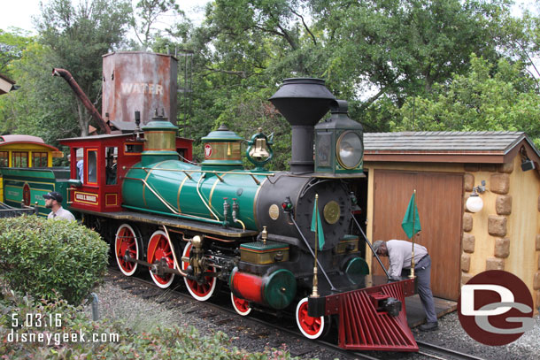 The Roger Broggie preparing to leave Fantasyland.