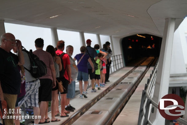 They reached our train and we joined the line of guests walking off.  