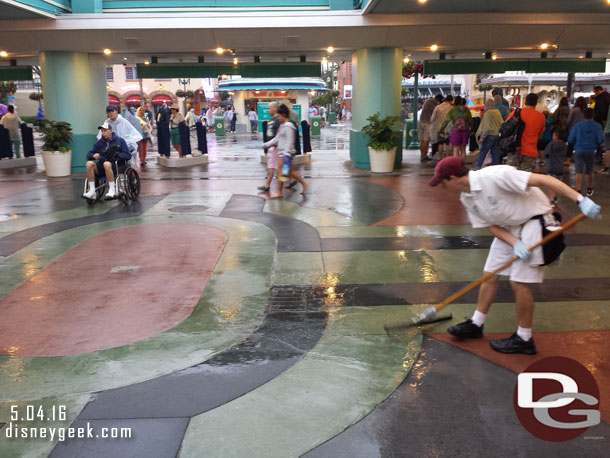 Where were cast members doing this on Monday night at Epcot.  