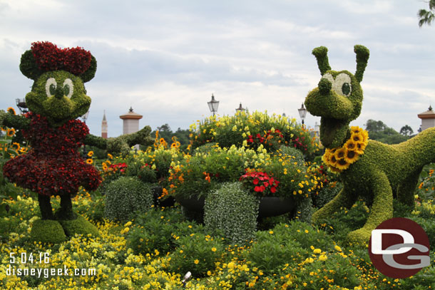 Minnie and Pluto