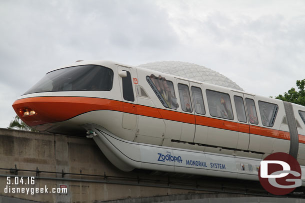 Monorail Orange - the Zootopia monorail