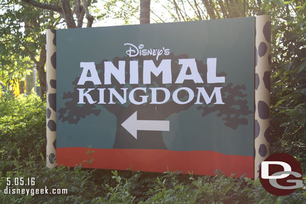 My first stop today is the Animal Kingdom.