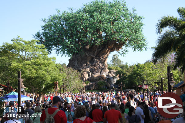 8:56am - Almost time for the park to open.