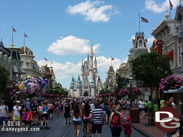 Main Street USA around 2:15pm