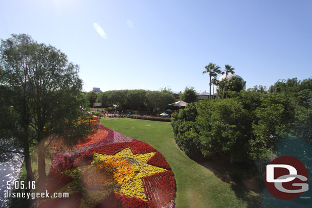 A look at the Flower and Garden Festival flower beds as we cruised through Future World.