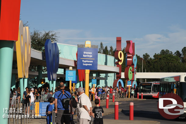 Pop Century bus stops this morning at 9am.