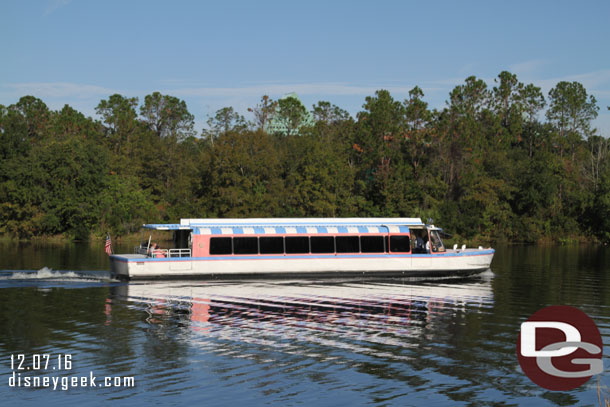 A Friendship boat was pulling away as we started to walk.