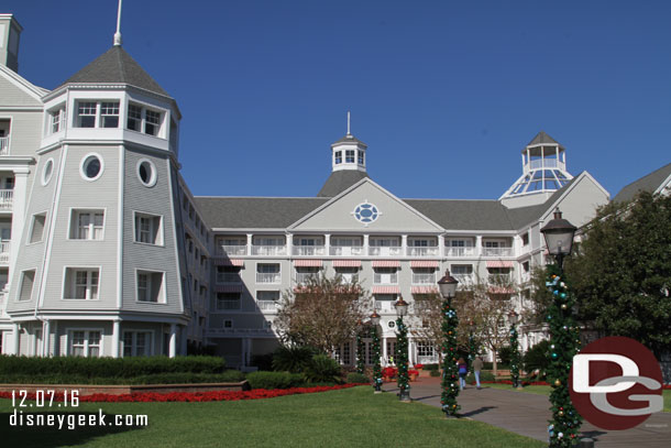 Looking back at the Yacht Club