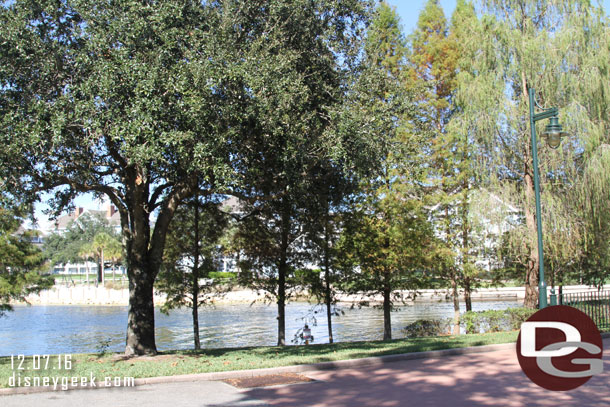 Walking toward Epcot