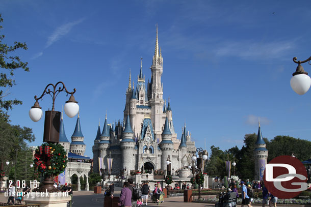 Cinderella Castle this morning