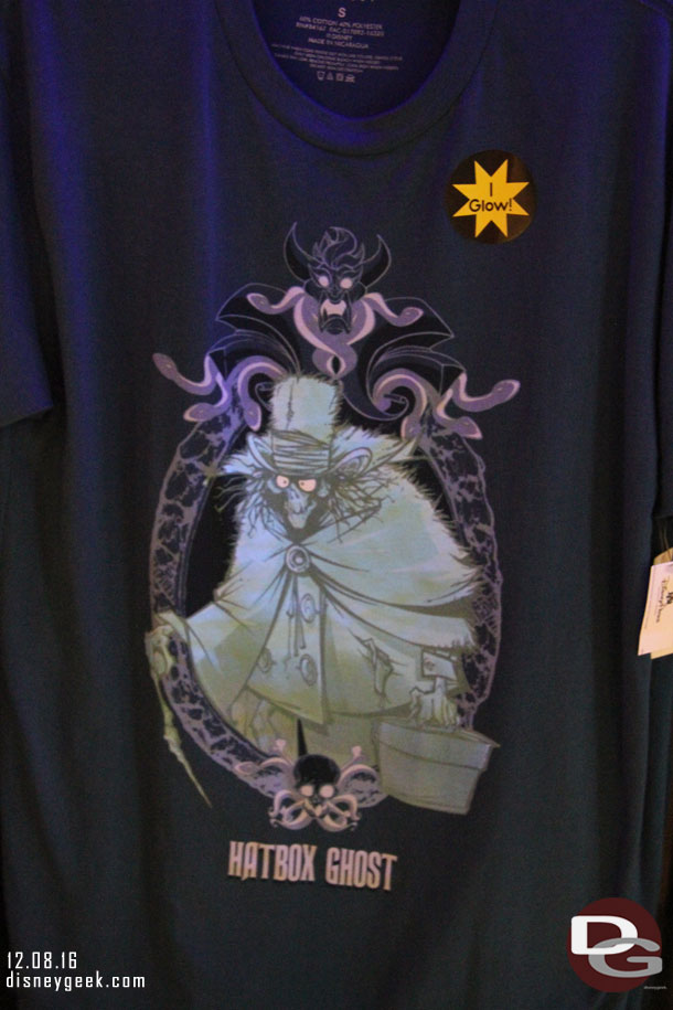 Find it weird the Hatbox Ghost merchandise in Orlando.  The ghost has no connection to the mansion here at all.