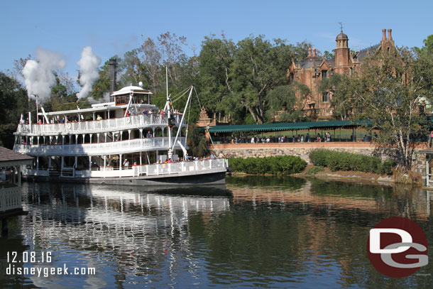 The Liberty Belle pulling into port.