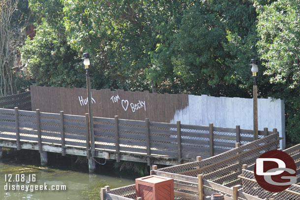 Tom Sawyer Island looked quiet this afternoon