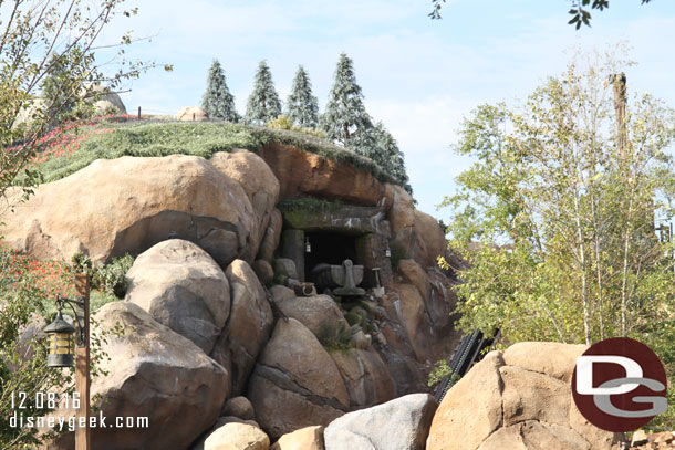 Walking by the Mine Train.