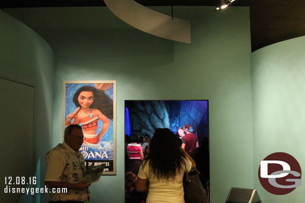 The Moana Meet and Greet has taken over the back portion, where the Fantasyland model was years ago and the D23 exhibit.