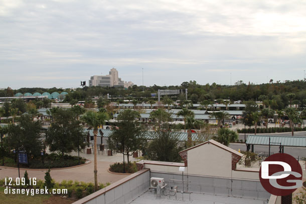 The view, this is looking toward the bus stops.