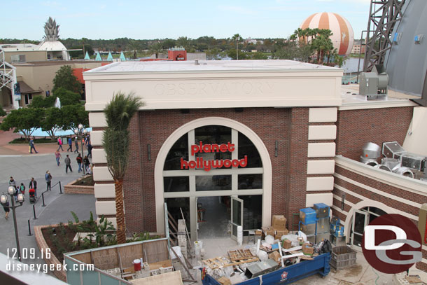 The new entrance to Planet Hollywood.