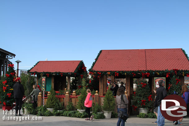 Santa is in this structure near World of Disney.