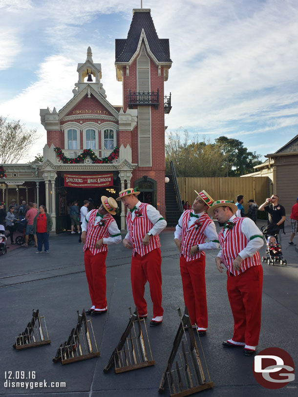 After the parade the Dapper Dans came out to perform.