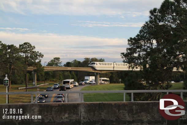 Traffic on the roads was still backed up, it had been that way all day.