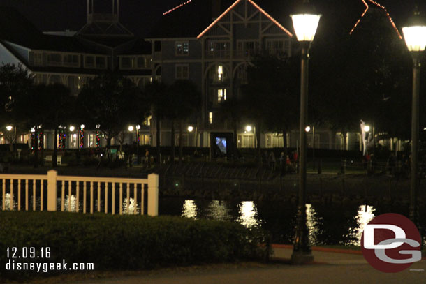 Movie on the lawn at the Beach Club tonight, I could not make it out from here though.