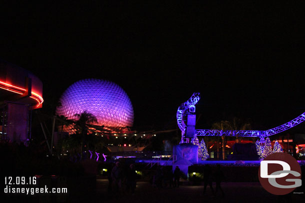 Walking through Future World.