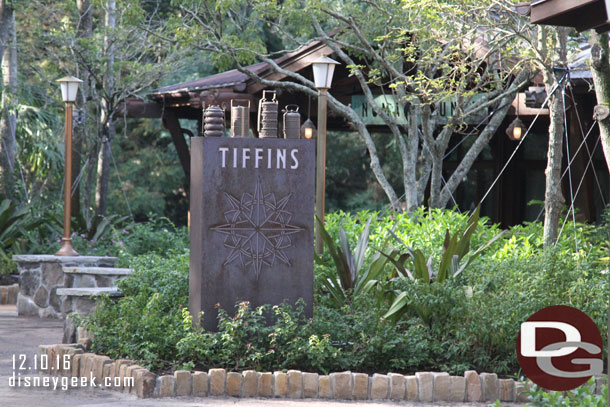 Tiffins opened since my spring visit.