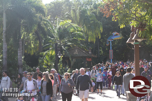 Guests streaming into the park, it was just after 10am.