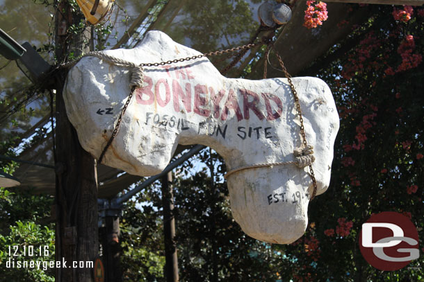 We stopped by the Boneyard.