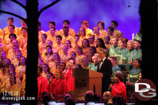 Robby Benson was the guest narrator at the Candlelight this evening.