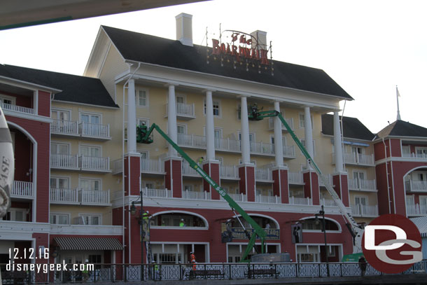 Ongoing renovation work at the Boardwalk