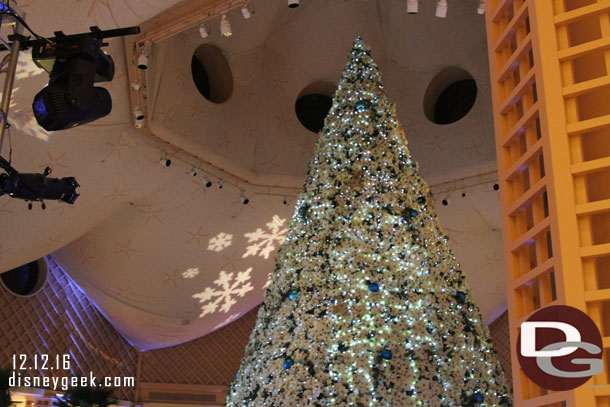 The Dolphin lobby Christmas tree.