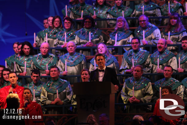 Robby Benson was the guest narrator at the Candlelight tonight.