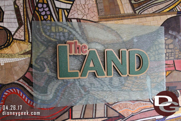 First stop today, the Land (9:20am)