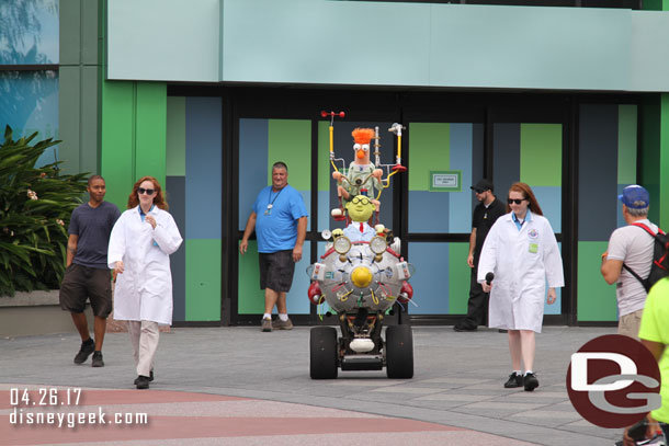 The Muppet Mobile Lab rolling out for the 11am show.