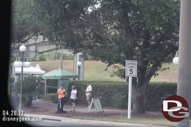 The Magic Kingdom has moved their security check points since my last visit in December.  Guests walking from the Contemporary get screened near the bus entrance.