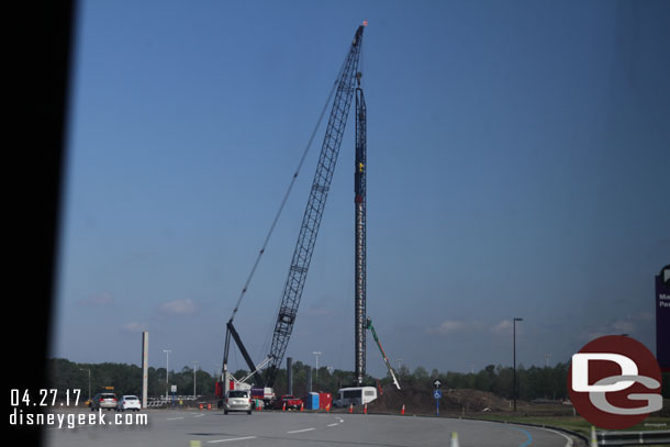 Driving more pylons into the ground as you approach the Magic Kingdom parking lot.