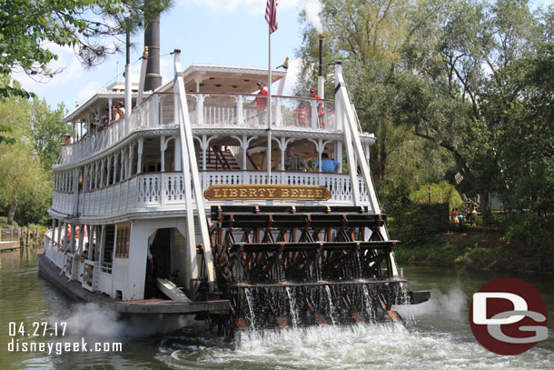 The Liberty Belle out for a cruise on the Rivers of America.