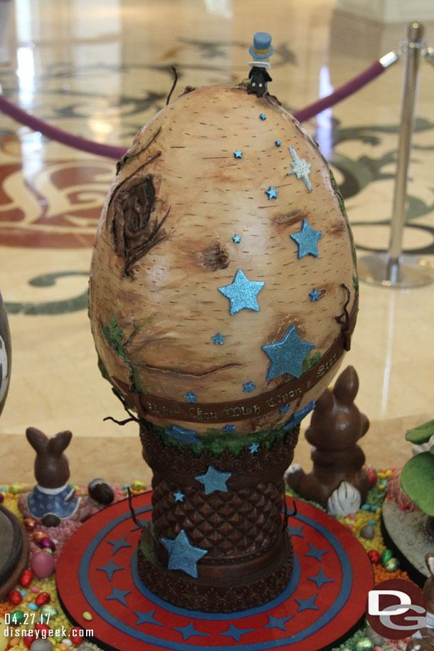 The back of the Pinocchio egg