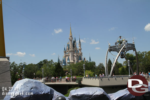 Cinderella Castle as I make my way into Tomorrowland.