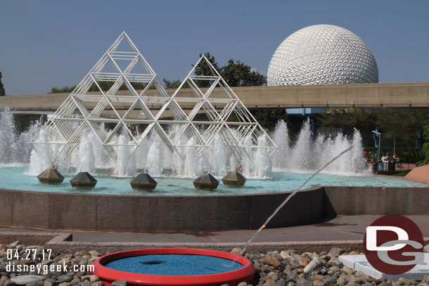 The leap frog fountains are always fun to watch.