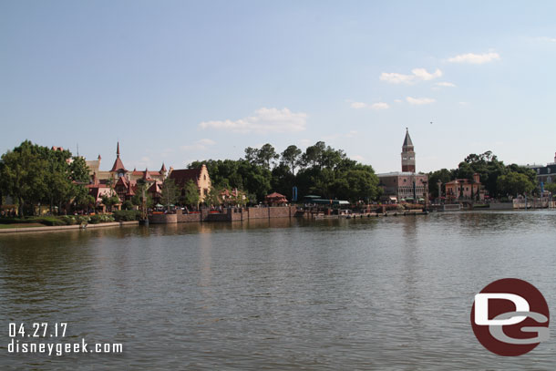 Germany and Italy across the World Showcase Lagoon