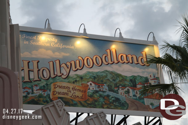 Billboards above Hollywood Blvd.