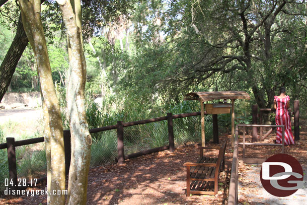 More of the viewing area.  There were some benches, shady spots to stand, plus a concrete area that was accessible.