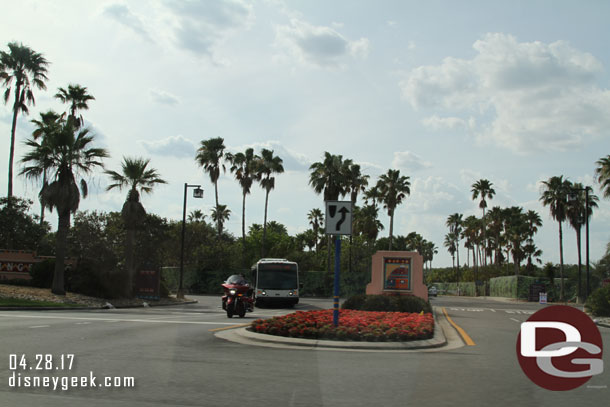 Passing Coronado Springs.  Walls up and land is being cleared for the new tower.