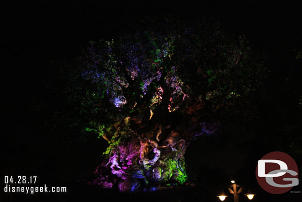 Passing by the Tree of Life on the way out.