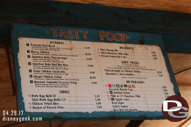 Yak & Yeti Local Foods Cafe menu