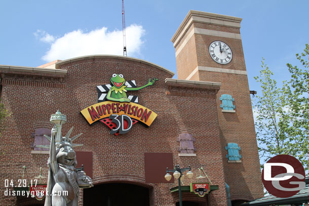 The Muppets building looks a little plain without the balloon.